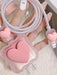 SHEIN 5 Piezas/set Cargador De Teléfono Móvil Con Diseño Ondulado Y En Forma De Corazón - Quierox - Tienda Online