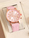 Shein 5 piezas/set Reloj de pulsera de cuarzo de moda casual para mujer con correa - Quierox - Tienda Online