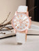 Shein 5 piezas/set Reloj de pulsera de cuarzo de moda casual para mujer con correa - Quierox - Tienda Online