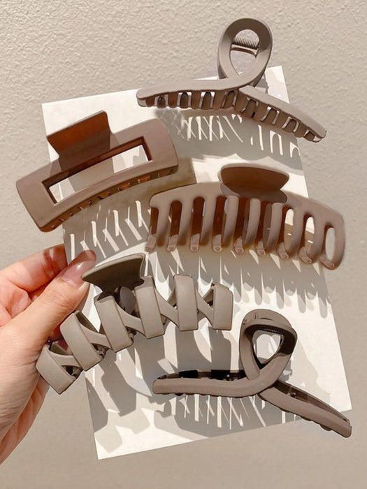 Shein 5 pinzas para el pelo con diseño entrecruzado y ondulado para mujer, estilo informal - Quierox - Tienda Online