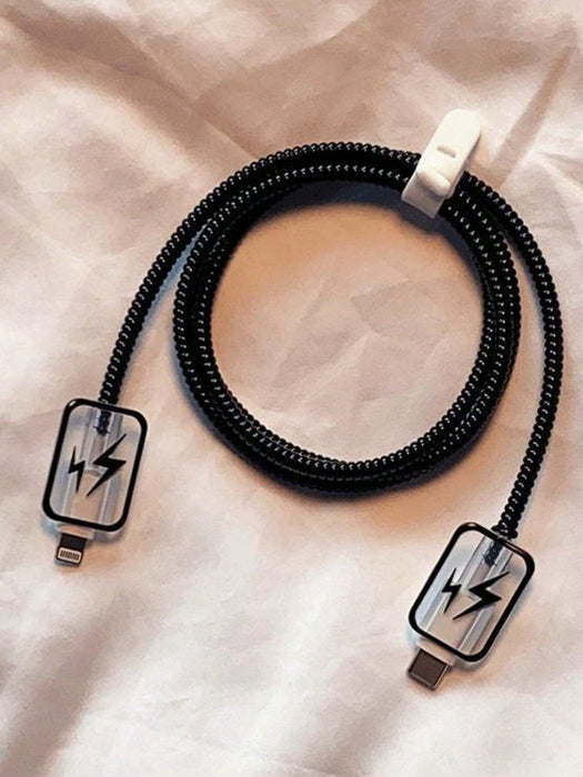 Shein 5 protectores de cable Lightning de dibujos animados - Quierox - Tienda Online