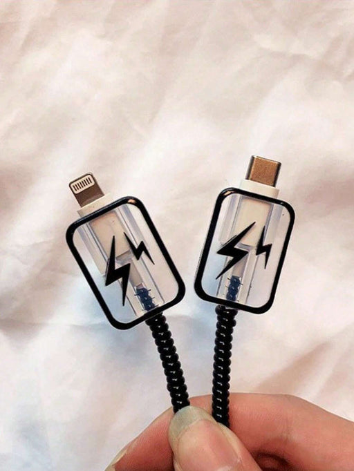 Shein 5 protectores de cable Lightning de dibujos animados - Quierox - Tienda Online