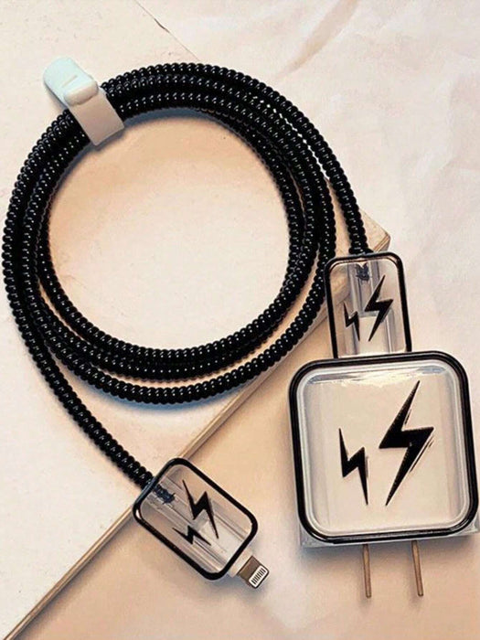 Shein 5 protectores de cable Lightning de dibujos animados - Quierox - Tienda Online