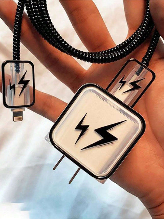 Shein 5 protectores de cable Lightning de dibujos animados - Quierox - Tienda Online