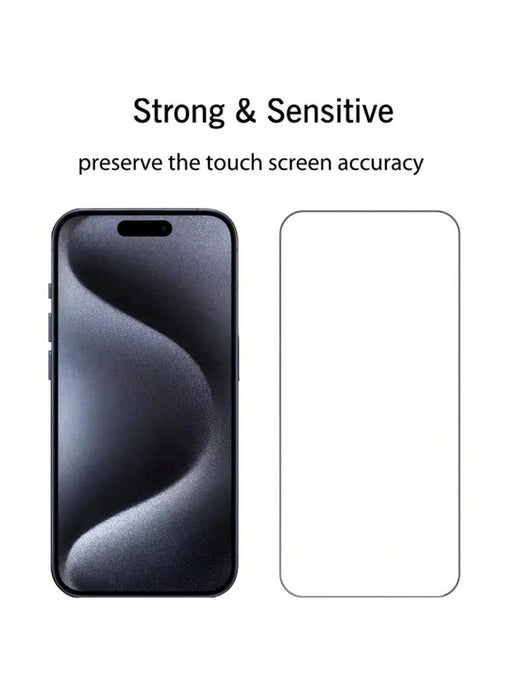 Shein 5 protectores de pantalla de vidrio templado de cobertura completa compatibles con iphone 15 pro - Quierox - Tienda Online