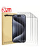 Shein 5 protectores de pantalla de vidrio templado de cobertura completa compatibles con iphone 15 pro - Quierox - Tienda Online