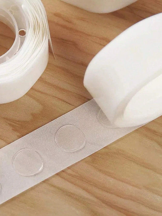 SHEIN 5 Rollo Puntos adhesivos transparentes de doble cara con lunares - Quierox - Tienda Online