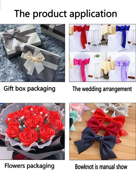 Shein (5 rollos de cinta mixta) Cinta de raso para envolver regalos de pasteles, material para hacer rosas - Quierox - Tienda Online