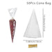 SHEIN 50 Bolsas de Plástico Transparentes en Forma de Cono para Empacar Dulces - Quierox - Tienda Online