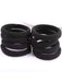 Shein 50 gomas elásticas para el pelo negras sin costuras con lazo para niña - Quierox - Tienda Online