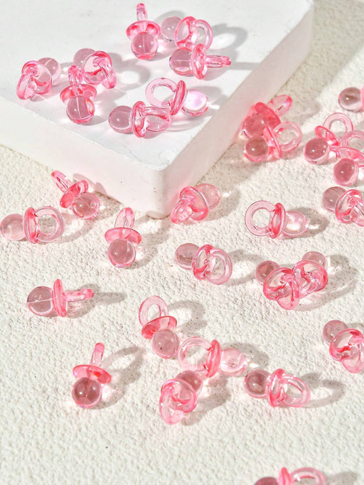 SHEIN 50 Mini chupetes acrílicos para bebé para decoración de baby shower, para mesas - Quierox - Tienda Online