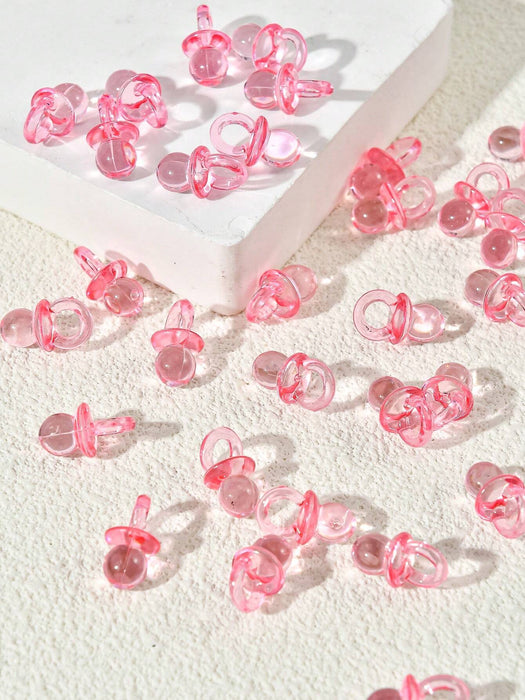SHEIN 50 Mini chupetes acrílicos para bebé para decoración de baby shower, para mesas - Quierox - Tienda Online