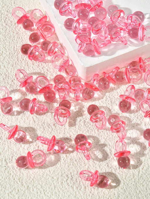 SHEIN 50 Mini chupetes acrílicos para bebé para decoración de baby shower, para mesas - Quierox - Tienda Online