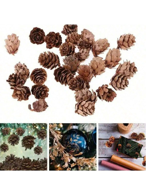 Shein 50 piezas de piñas artificiales de pino para hacer tú mismo - Quierox - Tienda Online