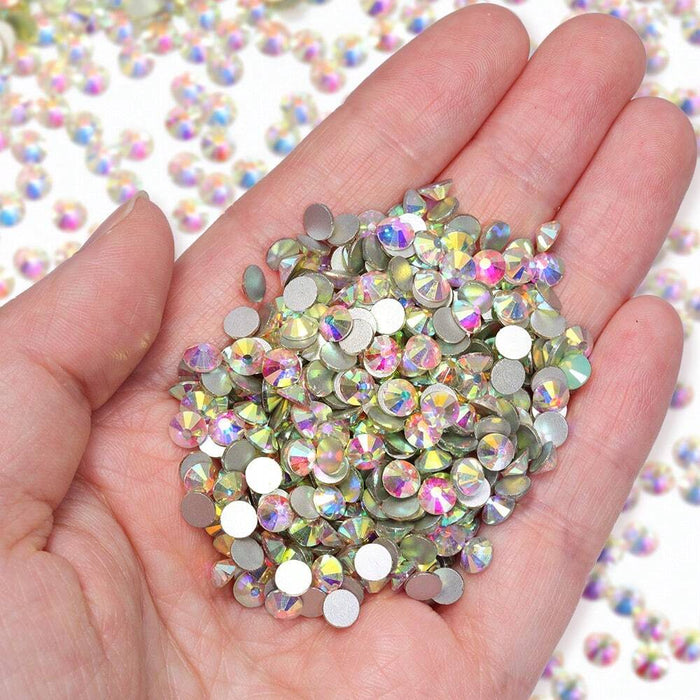 SHEIN 50 piezas diamantes de imitación redondos de vidrio blanco - Quierox - Tienda Online