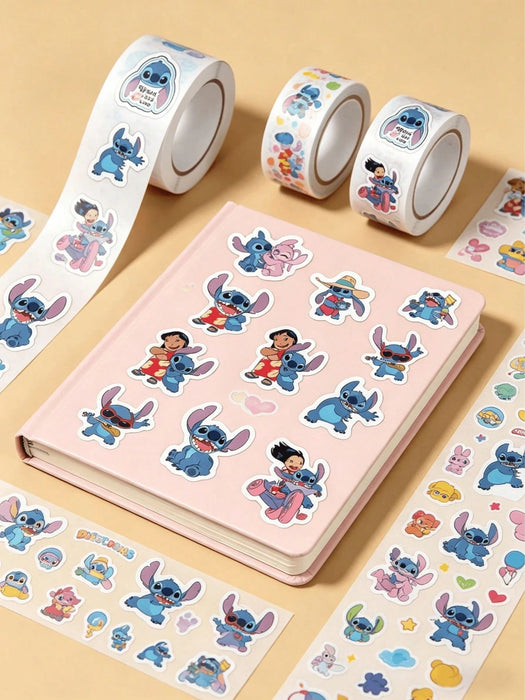 Shein 500 pegatinas/rollo de dibujos animados de Stitch - Quierox - Tienda Online