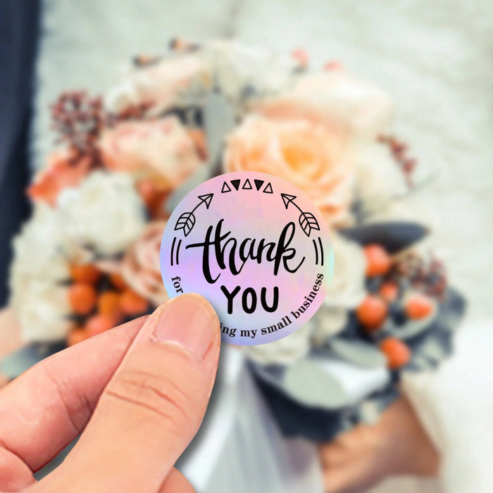 Shein 500 piezas de etiquetas adhesivas con frase "Gracias" - Quierox - Tienda Online