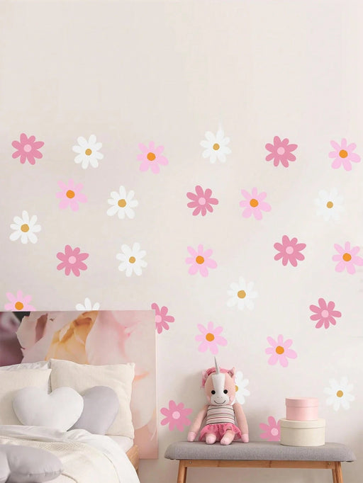 Shein 6 hojas de adhesivos de pared con margaritas - Quierox - Tienda Online