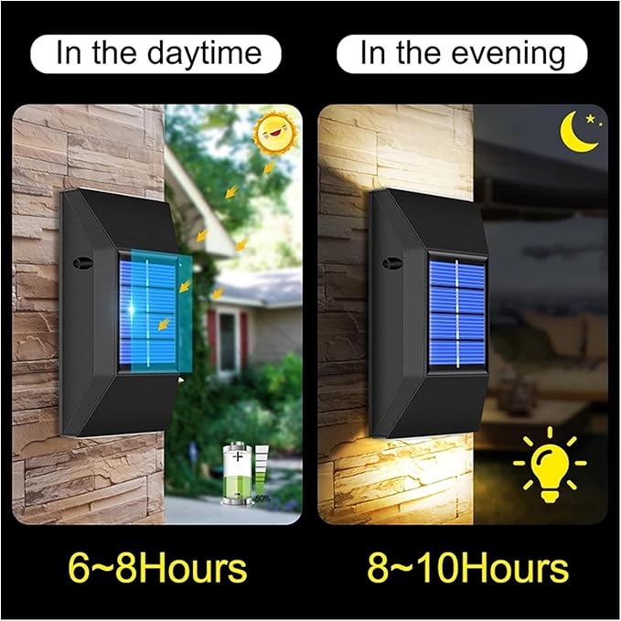 SHEIN 6 Lámpara solar LED para exteriores, alimentada por energía solar - Quierox - Tienda Online