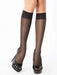 Shein 6 pares de medias de seda 15D antienganches para mujer, color negro, hasta la rodilla - Quierox - Tienda Online