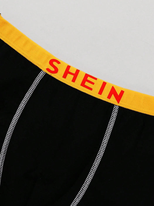 SHEIN 6 piezas Calzoncillos de niño de unicolor con estampado de sonrisa - Quierox - Tienda Online