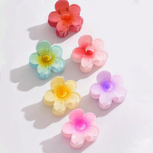 Shein 6 piezas de clips de pinza de flor de 4 cm de colores, clips de cabello - Quierox - Tienda Online