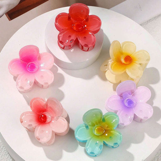 Shein 6 piezas de clips de pinza de flor de 4 cm de colores, clips de cabello - Quierox - Tienda Online