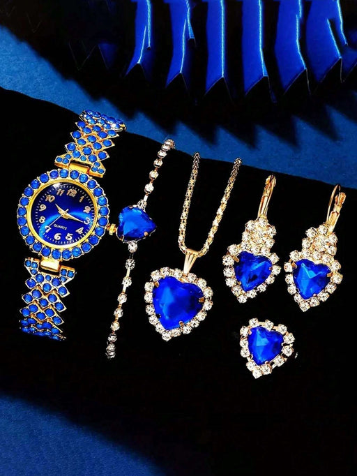 SHEIN 6 Piezas/regalo Set De Reloj De Cuarzo De Elegante - Quierox - Tienda Online