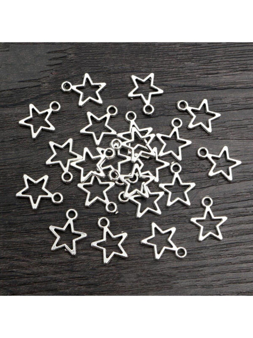 SHEIN 60 piezas de dijes de estrella colgantes para hacer joyas, accesorios DIY - Quierox - Tienda Online