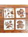 SHEIN 64 piezas Plantillas decorativas con diseños - Quierox - Tienda Online
