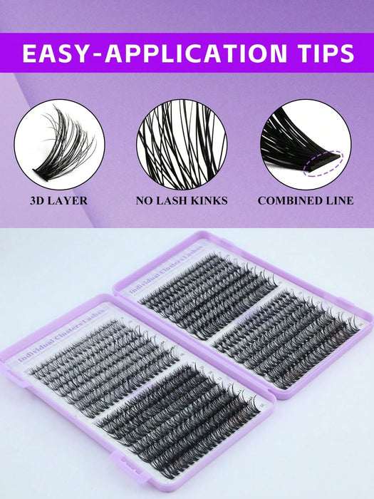 Shein 640 pestañas postizas con curvatura D, longitudes mixtas de 8 a 16 mm - Quierox - Tienda Online