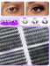 Shein 640 pestañas postizas con curvatura D, longitudes mixtas de 8 a 16 mm - Quierox - Tienda Online