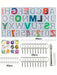 SHEIN 65PCS Kit de moldes de resina de silicona con letras y números invertidos - Quierox - Tienda Online