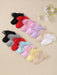 Shein 8 pares de calcetines de niña con dobladillo de encaje de doble capa - Quierox - Tienda Online