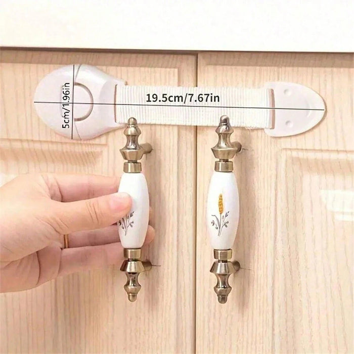 Shein 8 piezas Cerraduras blancas para gabinetes a prueba de niños - Quierox - Tienda Online