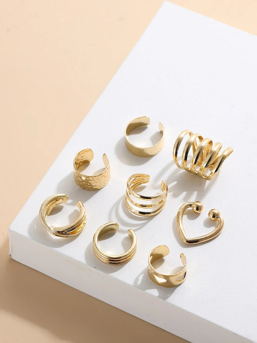 Shein 8 piezas Cuff de oreja minimalista - Quierox - Tienda Online