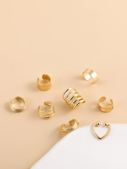 Shein 8 piezas Cuff de oreja minimalista - Quierox - Tienda Online