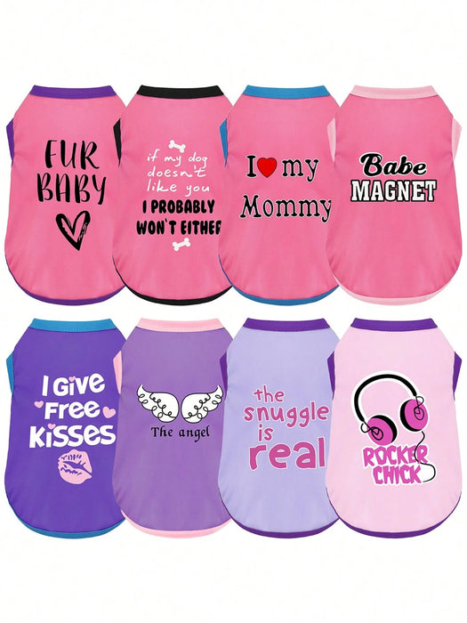 Shein 8 piezas de divertidas camisas estampadas - Quierox - Tienda Online