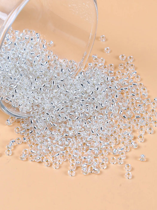 Shein 800 piezas/juego de cuentas transparentes de 3 mm para bricolaje - Quierox - Tienda Online