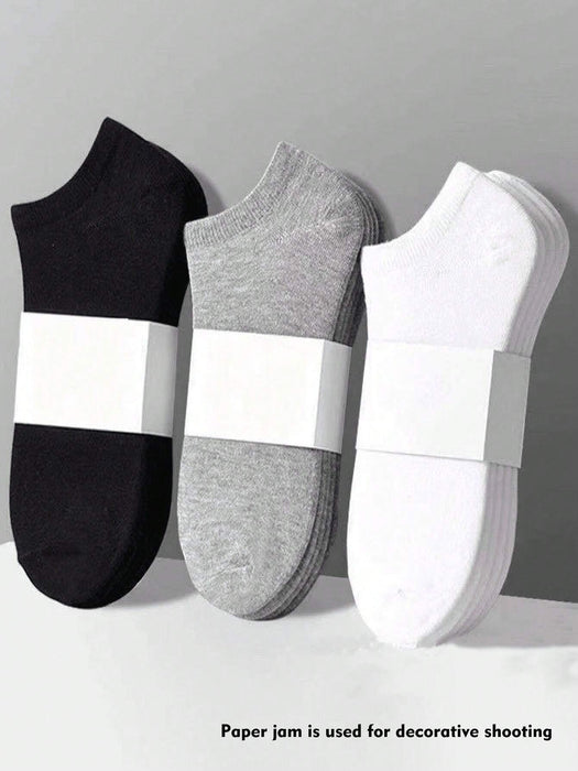 SHEIN 9 pares de calcetines casuales negros, blancos y grises - Quierox - Tienda Online
