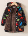 SHEIN Abrigo con capucha y forro de peluche con estampado de dinosaurio para niño pequeño - Quierox - Tienda Online