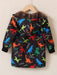 SHEIN Abrigo con capucha y forro de peluche con estampado de dinosaurio para niño pequeño - Quierox - Tienda Online