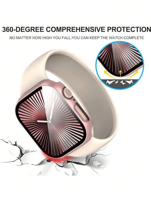 Shein accesorio de funda protectora para reloj inteligente, color oro rosa ultra delgada - Quierox - Tienda Online
