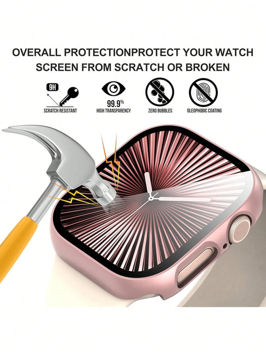 Shein accesorio de funda protectora para reloj inteligente, color oro rosa ultra delgada - Quierox - Tienda Online