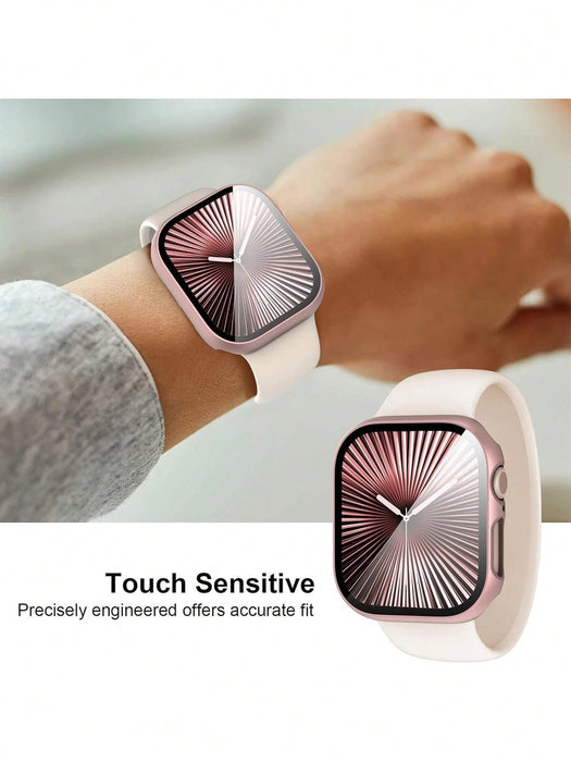 Shein accesorio de funda protectora para reloj inteligente, color oro rosa ultra delgada - Quierox - Tienda Online