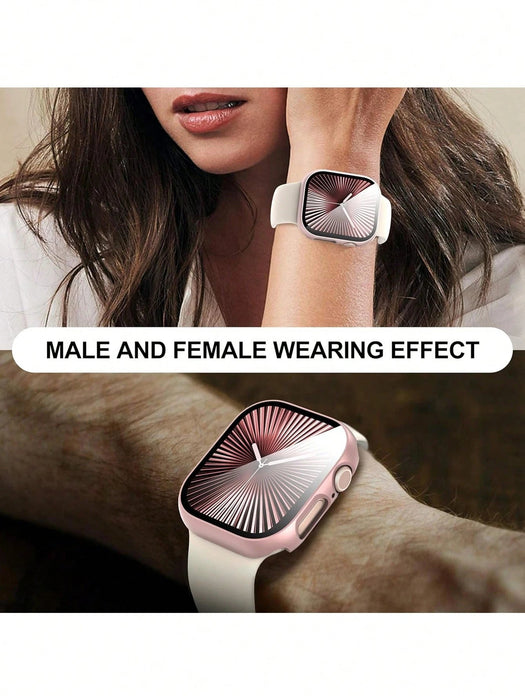 Shein accesorio de funda protectora para reloj inteligente, color oro rosa ultra delgada - Quierox - Tienda Online