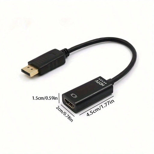 Shein Adaptador de cable DisplayPort macho a HDTV TV hembra que transmite video y audio de PC a TV - Quierox - Tienda Online