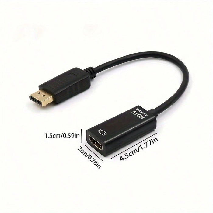 Shein Adaptador de cable DisplayPort macho a HDTV TV hembra que transmite video y audio de PC a TV - Quierox - Tienda Online