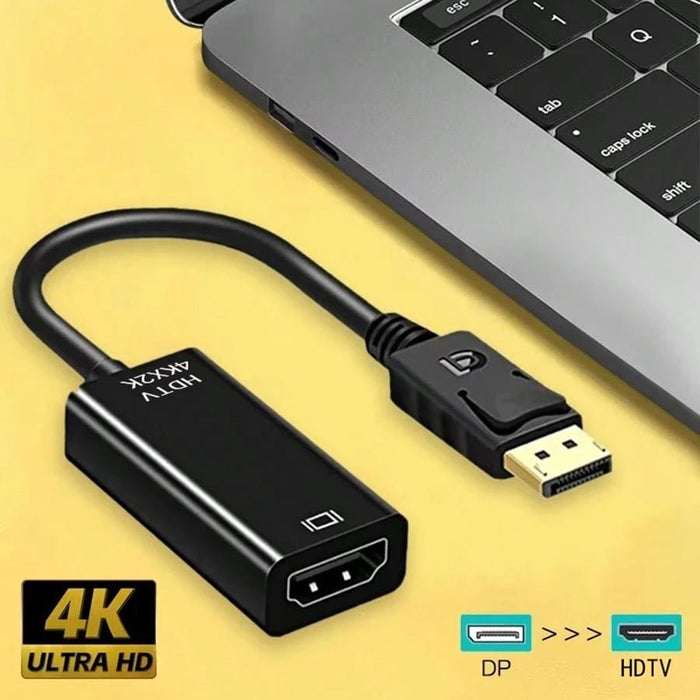 Shein Adaptador de cable DisplayPort macho a HDTV TV hembra que transmite video y audio de PC a TV - Quierox - Tienda Online