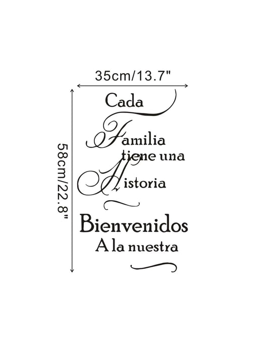 Shein Adhesivo de pared gráfico con eslogan, adhesivo de pared autoadhesivo DIY - Quierox - Tienda Online